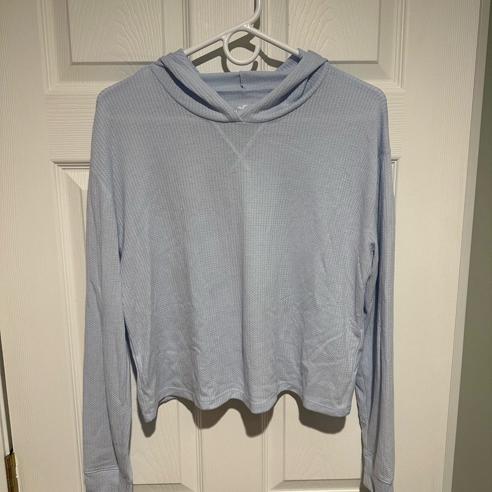 Hollister Women's Sky Blue Hoodie